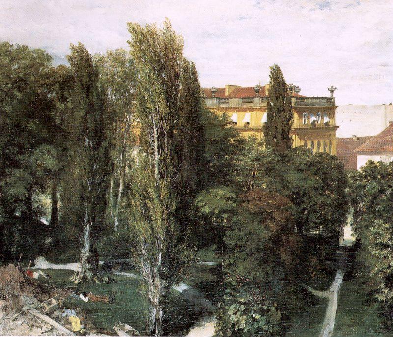 Adolph von Menzel The Palace Garden of Prince Albert France oil painting art